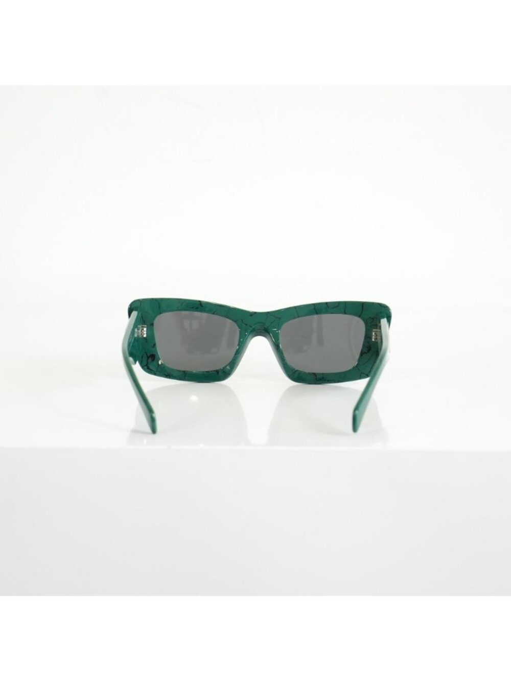 Prada SPR 13Z Green Marble Acetate Finish Sunglasses FULL SET - Picture 8 of 11